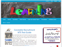 Tablet Screenshot of learninghints.com